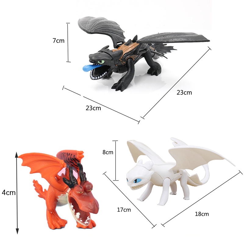 How to Train Your Dragon: The Hidden World Doll Figure Toothless Set/Single Product Mini Dragon