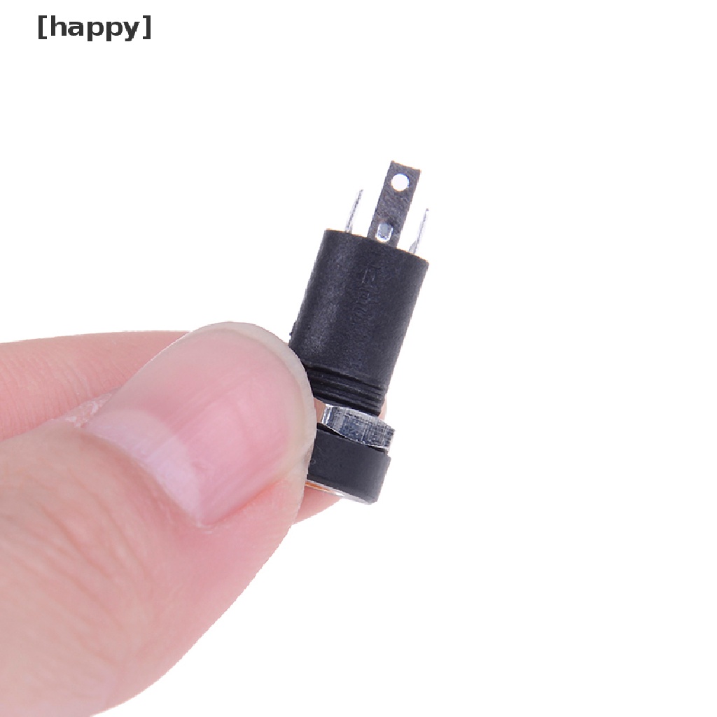 2pcs Adapter Soket Audio 3 Pole 3.5mm Dengan Mur