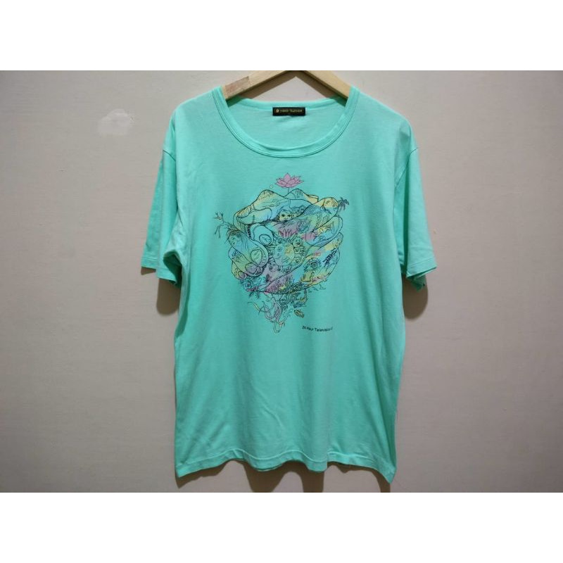 T-shirt Kaos 24 Hour Television X Ohno Satoshi Second Thrift Murah
