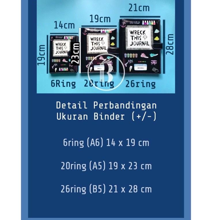 

≋ Bindermu READY Binder Motif Camera Love Printing Kulit Multiring 20ring A5 26ring B5 6ring A6 ❝❞