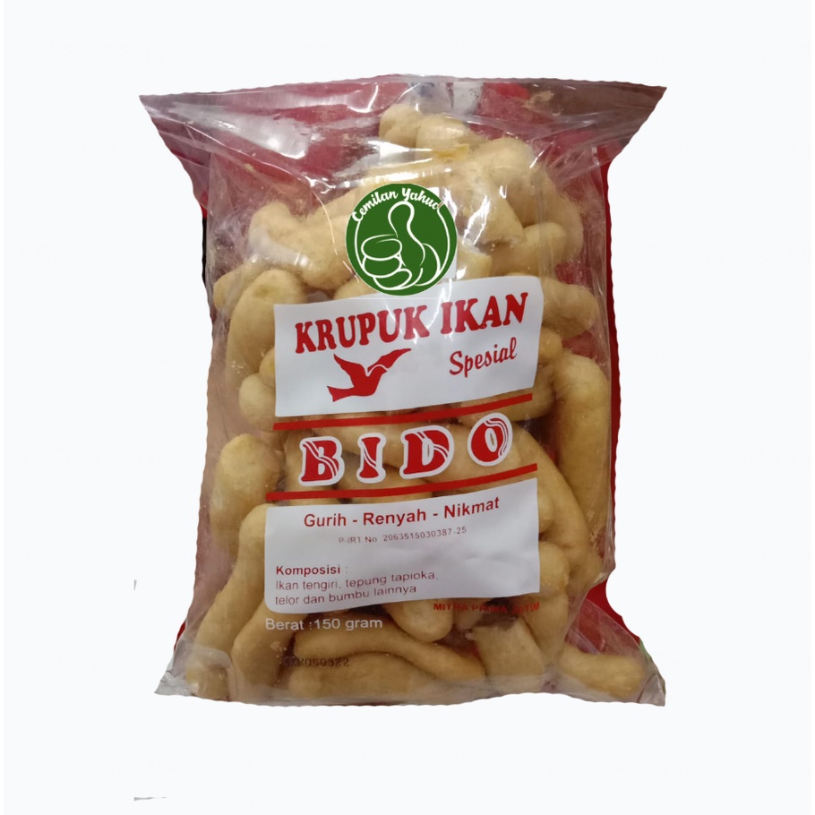 

Snack Tradisional Kerupuk Ikan Tengiri Spesial Bido 150gr