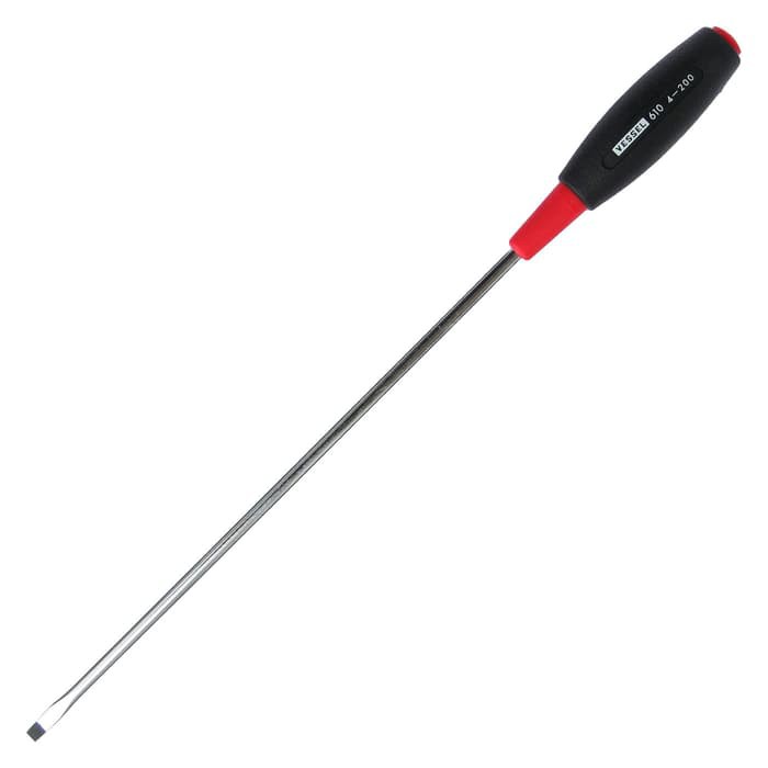 Obeng Vessel 610 Min 4x200 mm - Cushion Grip Screwdriver - Thin Shank