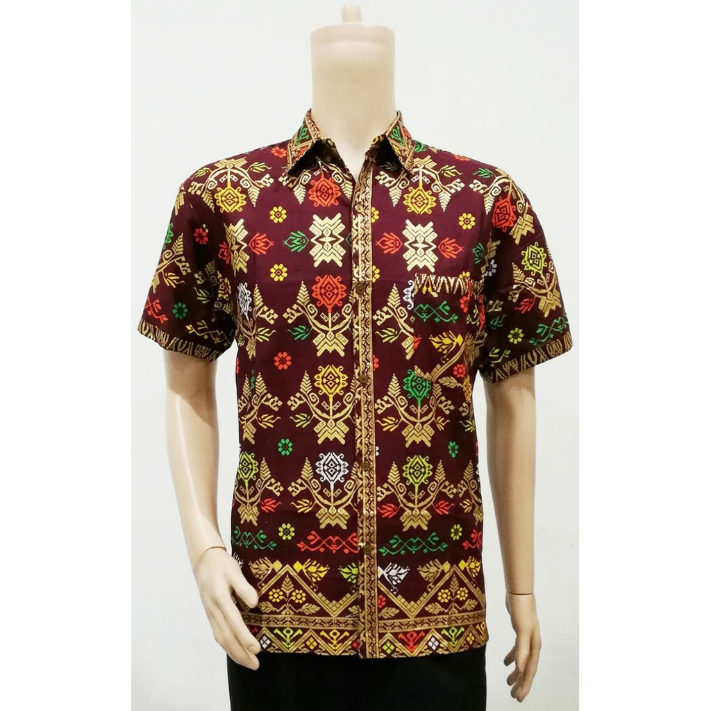 Kemeja Prada Bali Batik Solo Baju Batik Motif Songket Bali Shopee Indonesia Blus batik motif bali prada