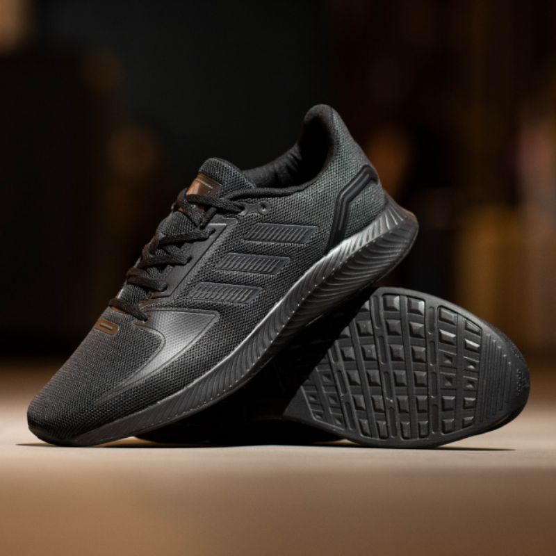 Sepatu Ads Run Falcon 2.0 Triple Black  Original OEM Sepatu Running Pria / Sepatu Olahraga Pria