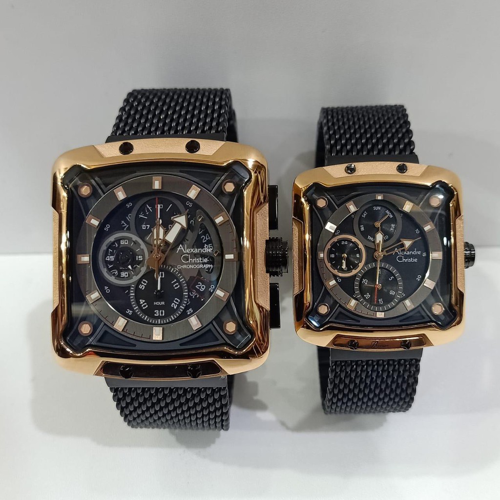 Jam Couple Alexandre Christie AC3030 AC 3030 Original Garansi Resmi Alexander Christie Free Baterai