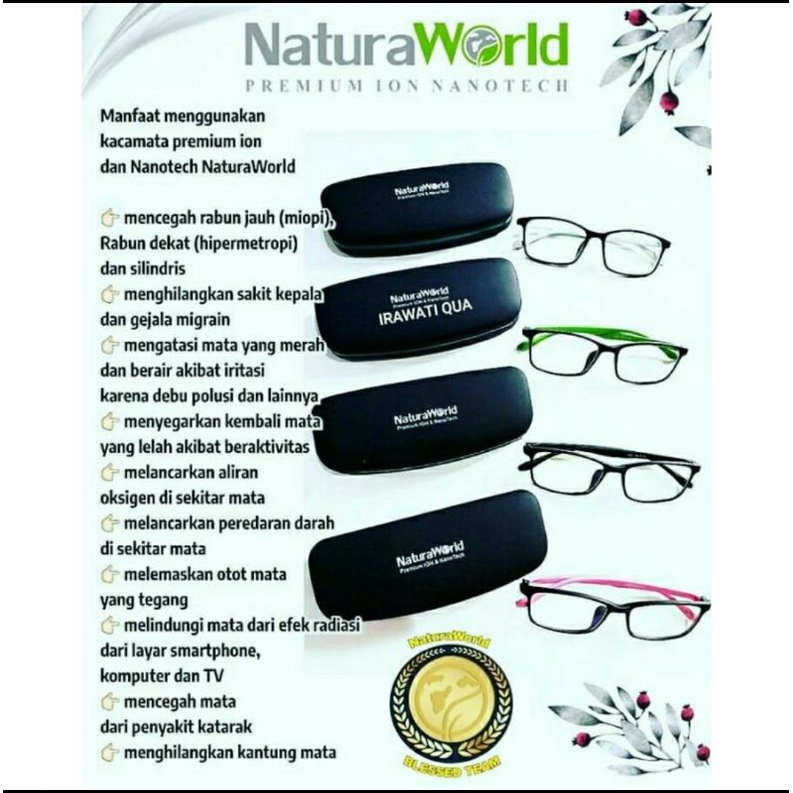 KACA MATA ION NANO NATURAWORLD KACA MATA TERAPI