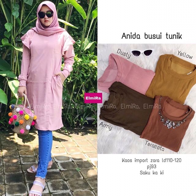 Anida Tunik Kaos Zara Busui Friendly