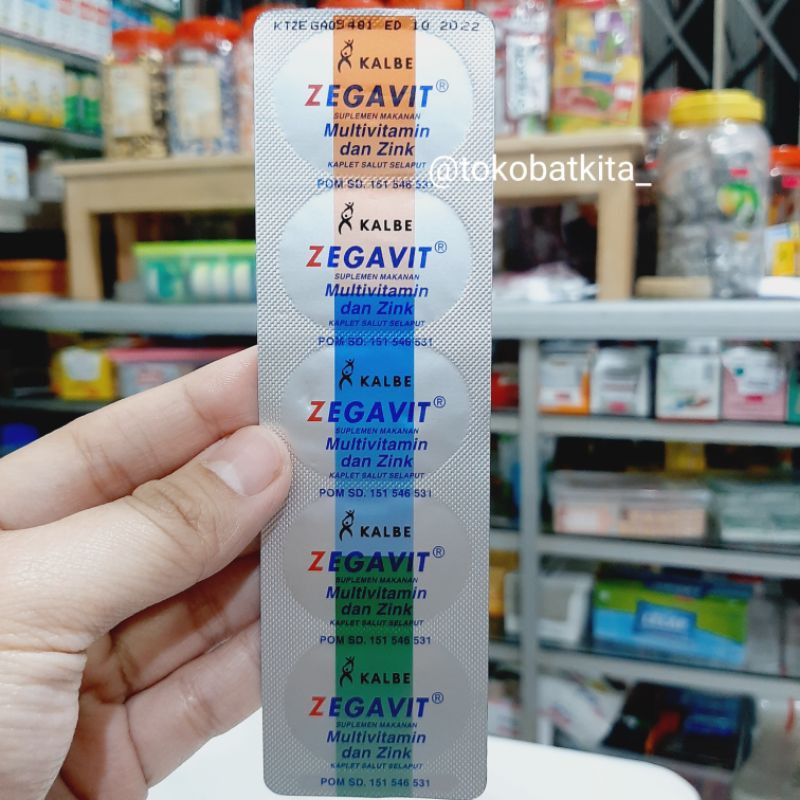ZEGAVIT 5 KAPLET / MULTIVITAMIN / VITAMIN C B-COMPLEX ZINC / VITAMIN E / MULTIVITAMIN DAN MINERAL