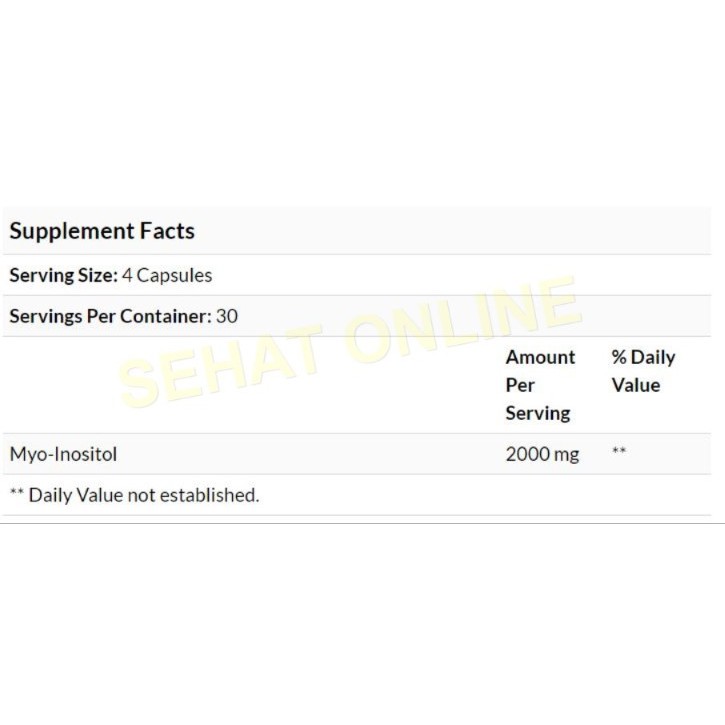 Fairhaven Health Myo D-Chiro Inositol - 120 Kapsul