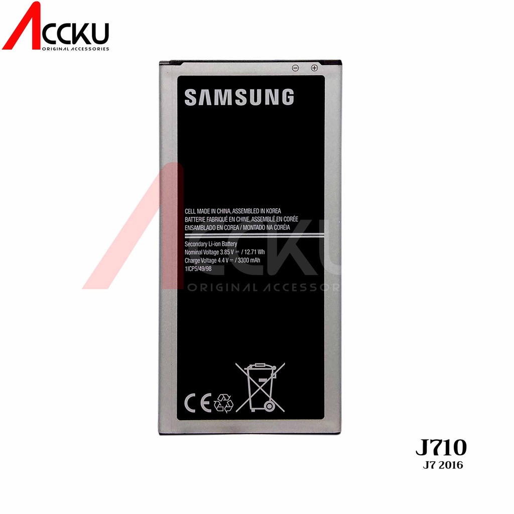 Baterai Samsung Galaxy J7 2016 / J710 / Batre Battery Hp EB-BJ710CBE High Quality