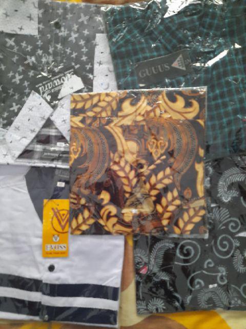 Kemeja Batik Anak Laki Laki 3-12 Tahun