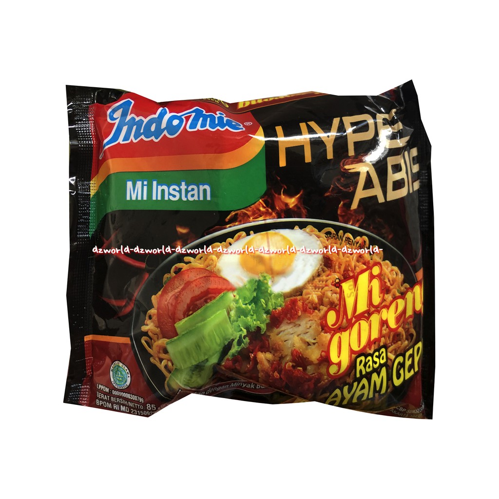 Indomie Mi Instan Hype Abis Mie Goreng Ayam Geprek 85gr Migoreng