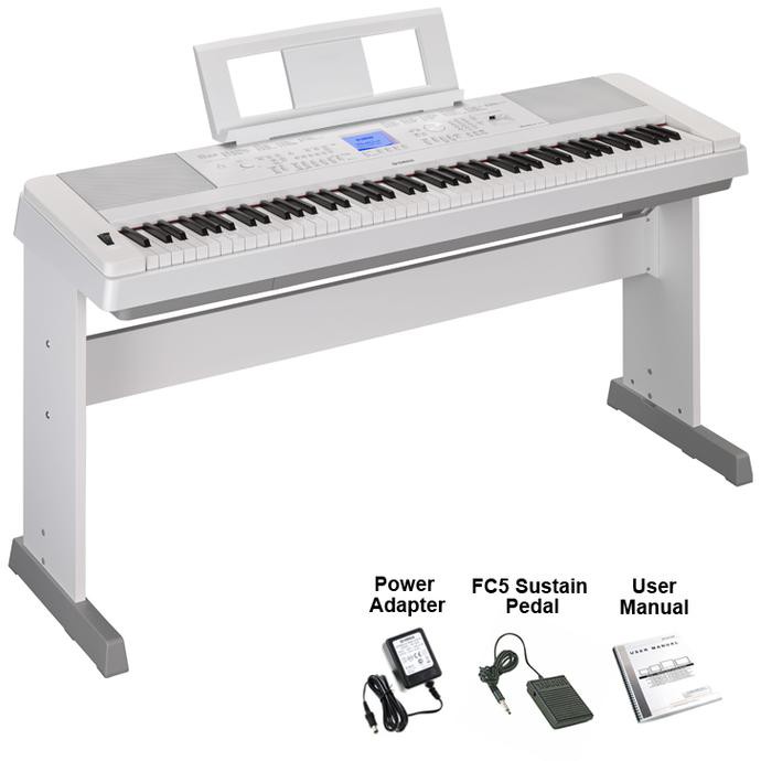 promo Portable Grand Piano Yamaha DGX660 DGX660B DGX-660 DGX 660 DGX660WH - Putih diskon