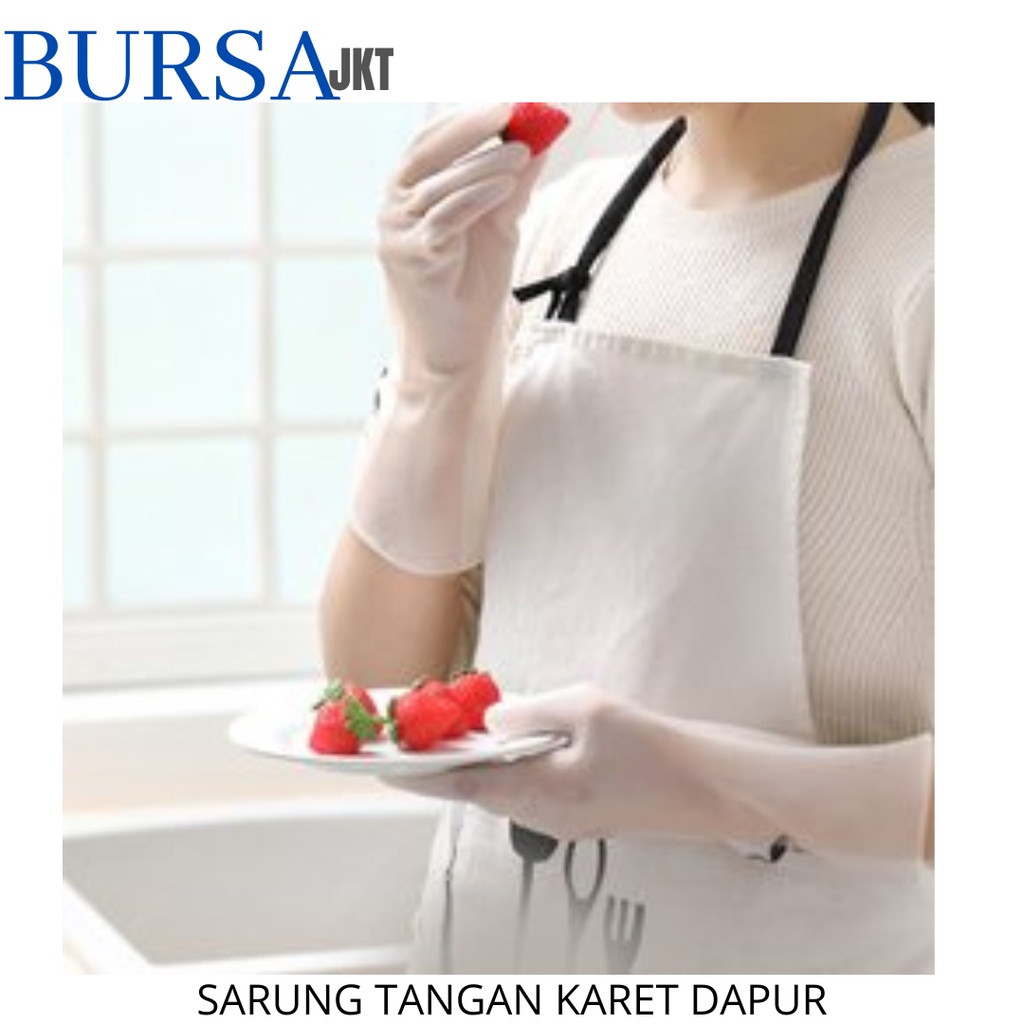 SARUNG TANGAN KARET LATEX DAPUR KOREA CUCI PIRING PERLENGKAPAN DAPUR