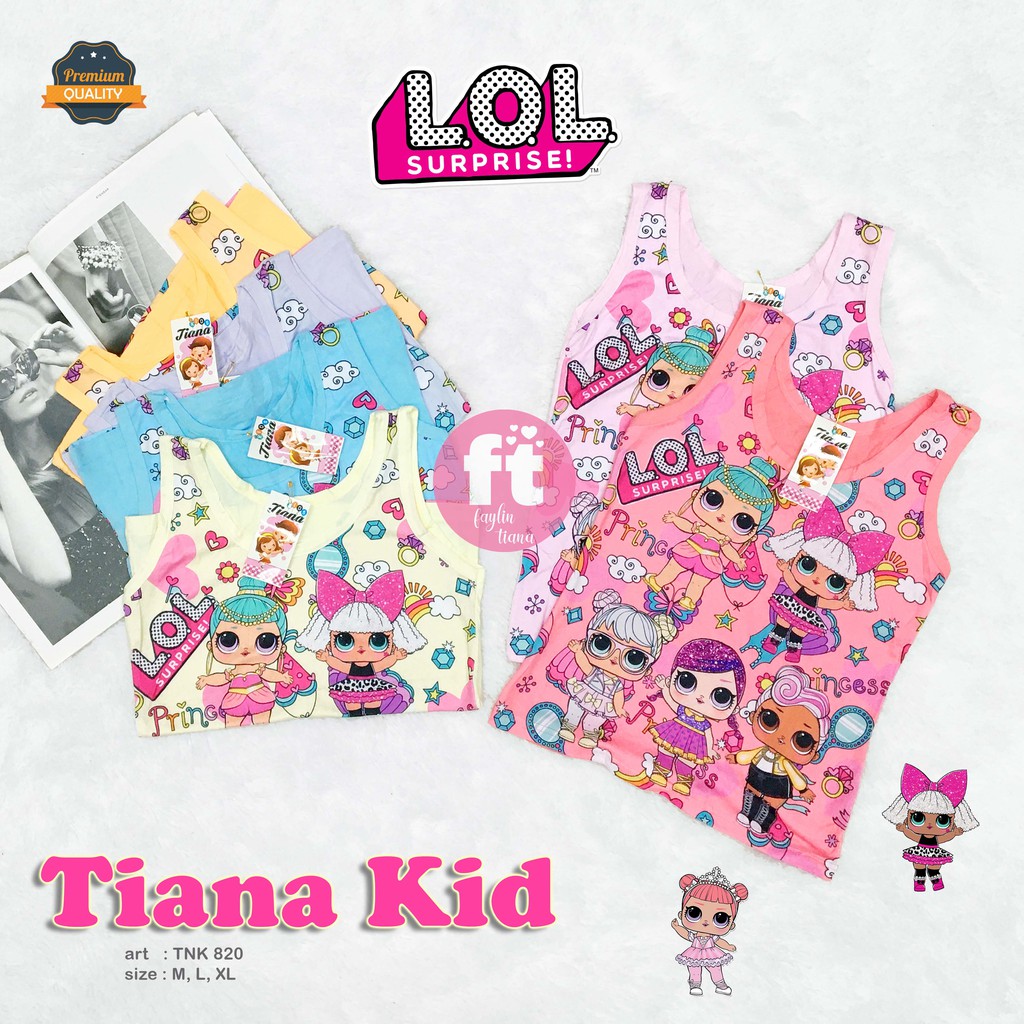 TIANA KIDS | Tanktop Anak / Atasan Anak / Singlet Anak / art TNK 820