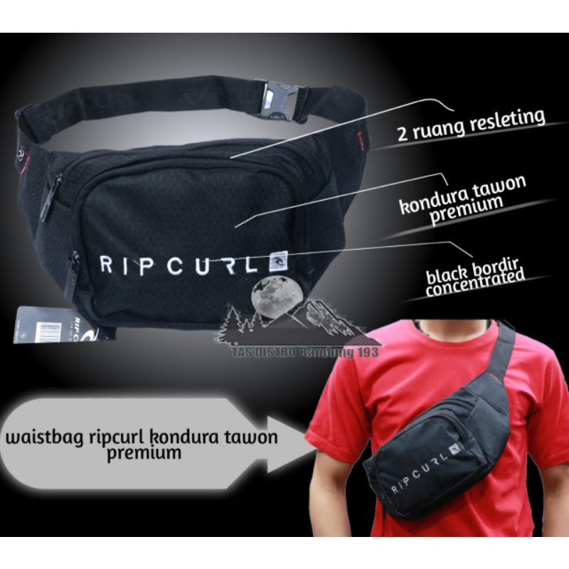 Tas Slempang Waistbag RIPCURL Motif Tawon Premium Tas Slempang Pria / waistbag Pria / Tas Surfing / Tas distro