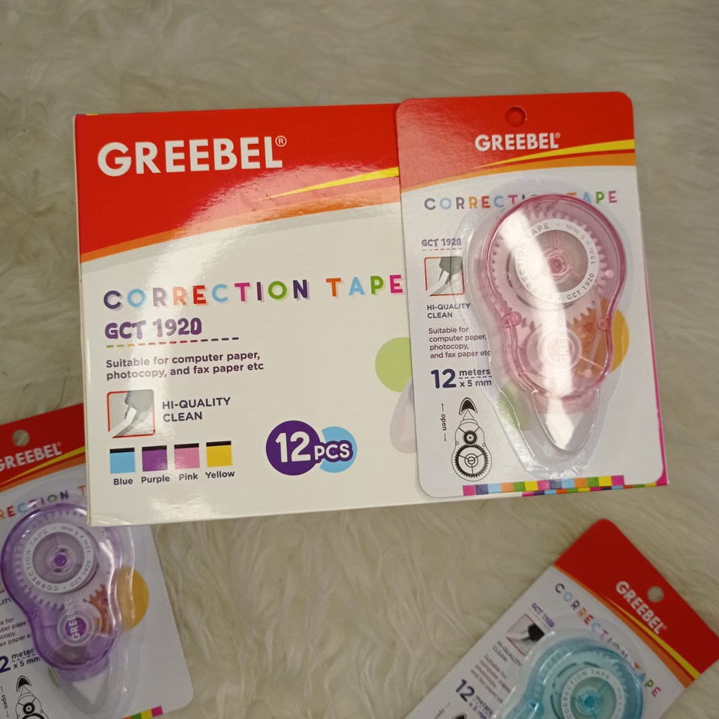 TIPE-X/CORRECTION ROLL/CORRECTION TAPE/TIPE-X KERTAS/PENGHAPUS/GREEBEL