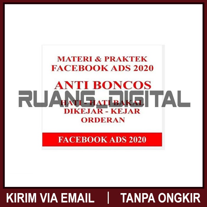 PROMO Ecourse Facebook Ads 2020 Teknik Beriklan Fb Ads .