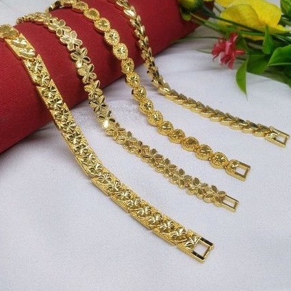 Gelang emas hongkong bebas pajak awet dipakai hari hari