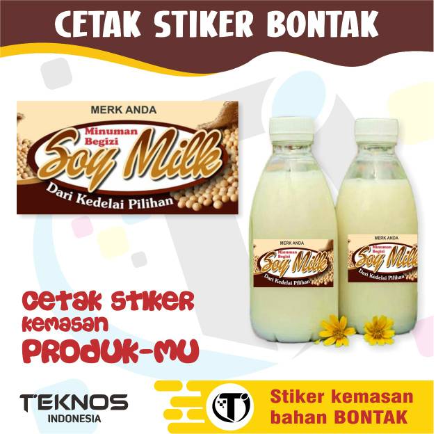 Stiker Sticker Label Minuman Botol Jamu Susu Kedelai Shopee Indonesia