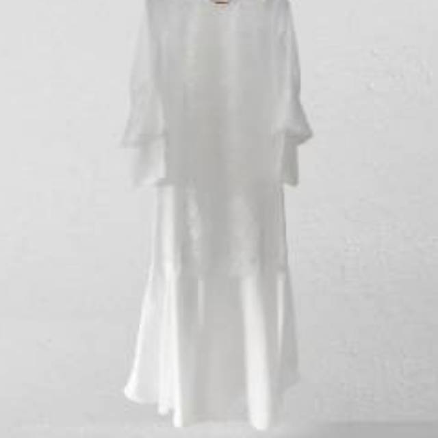 Vanilla hijab kirana dress White XL