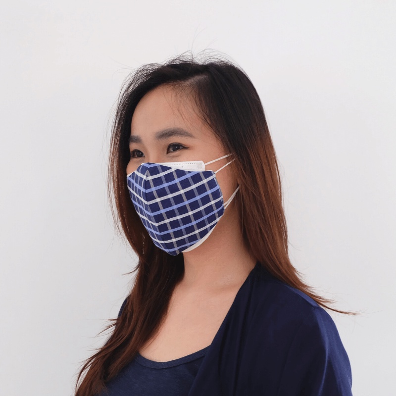 MASKER KAIN PREMIUM 3 LAPIS PLY DEWASA POLOS EARLOOP