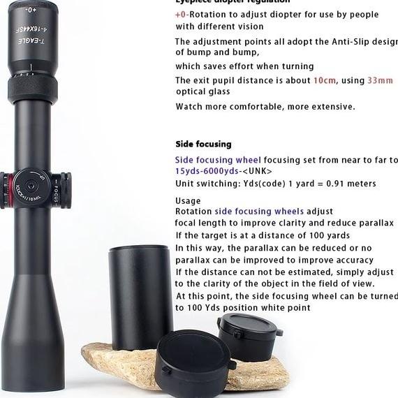 Teleskop T-Eagle 4-16X44 Sf Tube 30 - Riflescope T-Eagle R 4-16X44 Sf