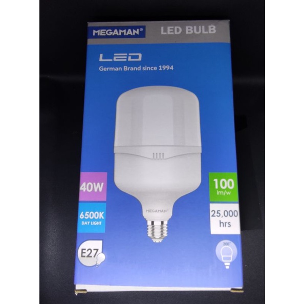 MEGAMAN LAMPU BULB LED 40 WATT PUTIH,SNI TEKNOLOGI GERMAN