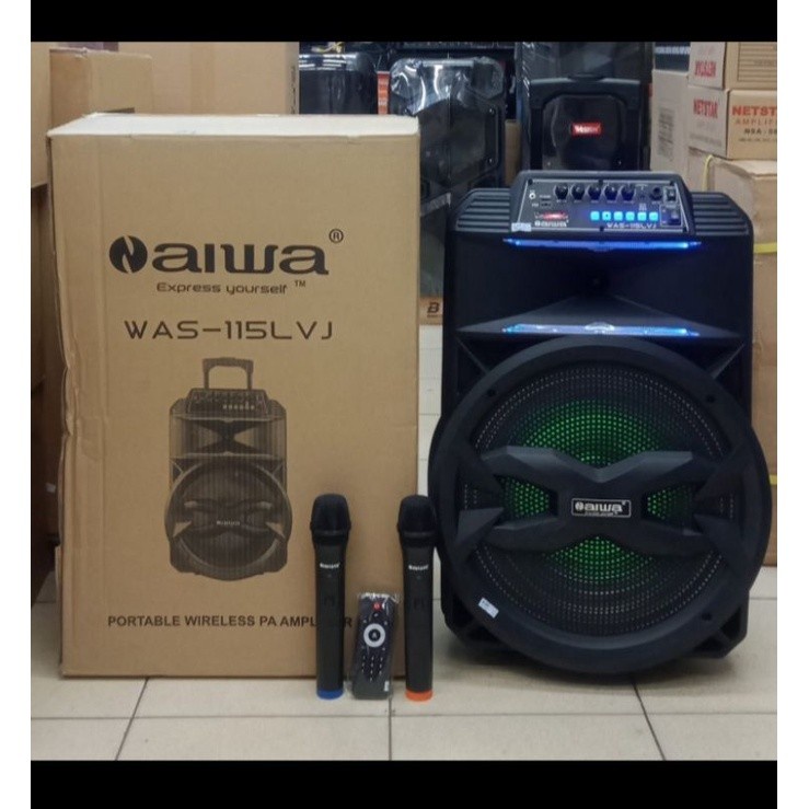 speaker portable aiwa 115lvj 15in 115 lvj