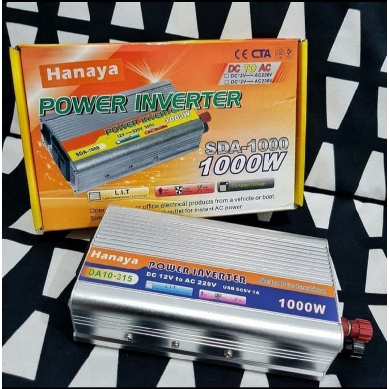 Power inverter 1000 watt hanaya perubahan arus DC ke AC