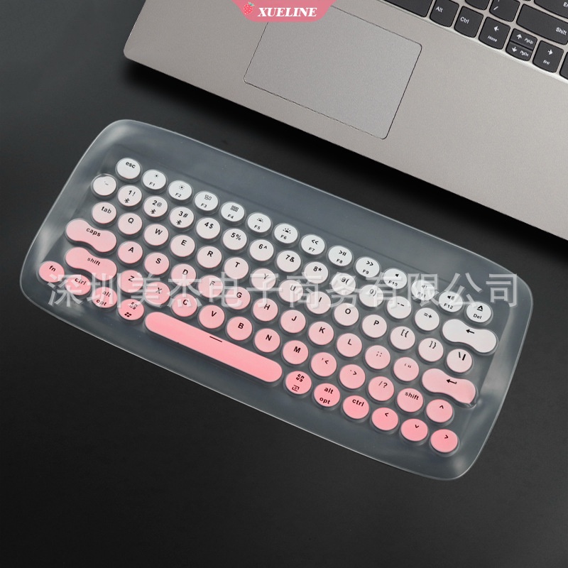 Lofree Luofei Dot Skin Cover Keyboard Wireless Bluetooth Full Cover Bahan Silikon Anti Debu / Air