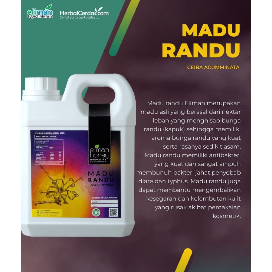 MADU RANDU 1KG (Madu Ternak) nectar Randu