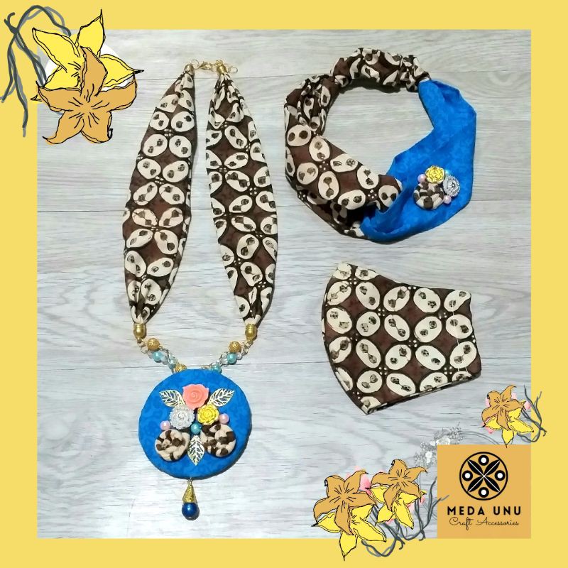 Kalung Batik Seroja 5