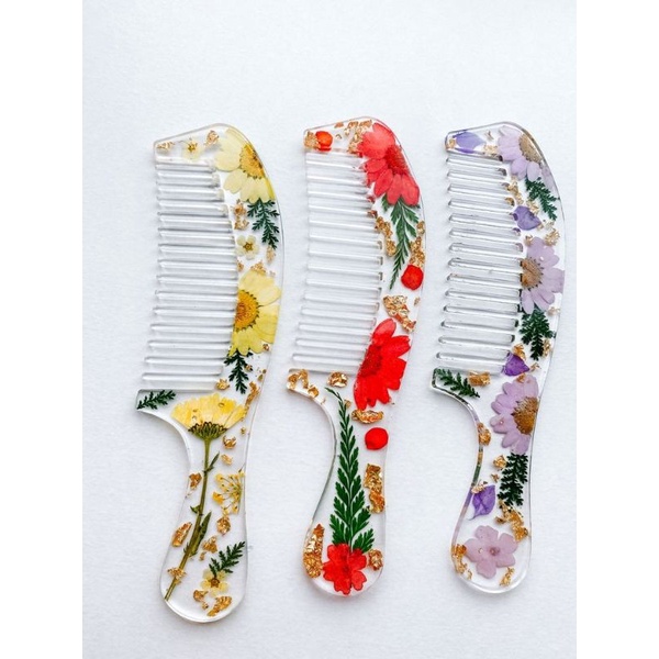 GIFT BOX Sisir Bunga Resin/ Floral Comb (CUSTOM PREORDER)