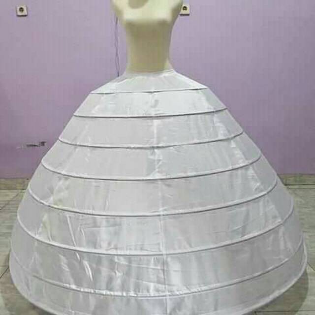 petticoat 8 ring,pengembang gaun. gaun pengantin