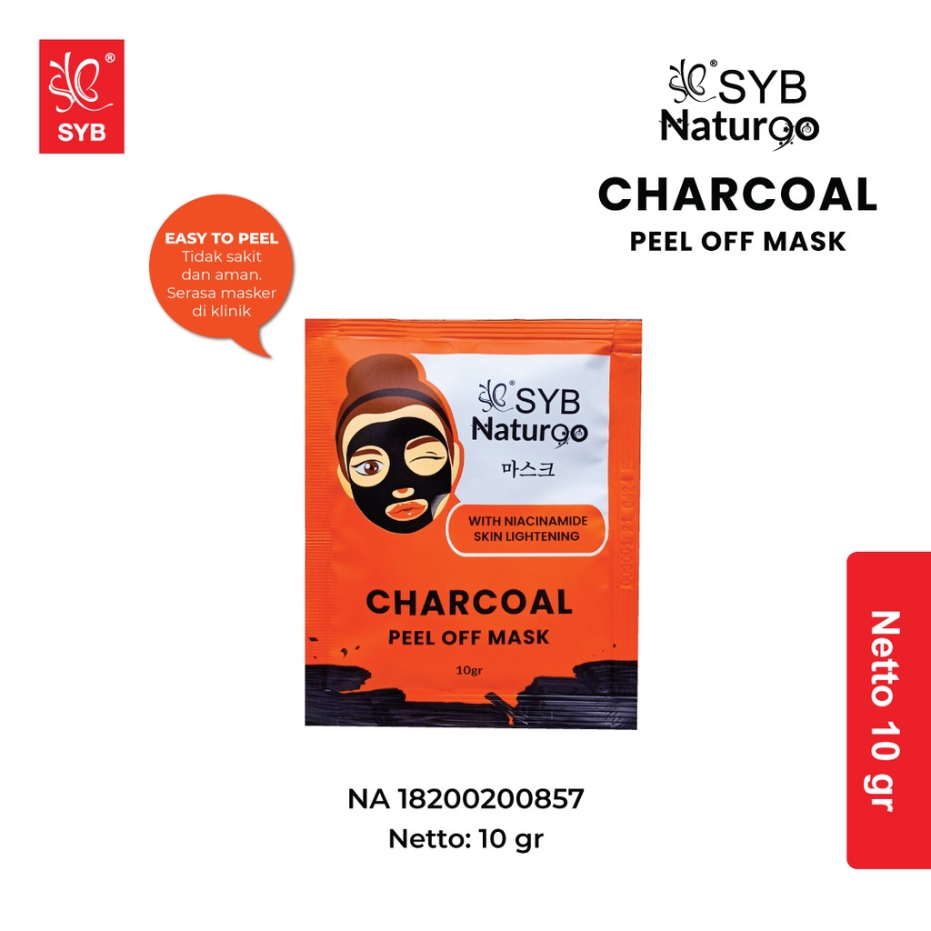 ⭐️ Beauty Expert ⭐️ SYB Naturgo Peel Off Mask 10g - SYB NATUR90 - Acne Chocolate Strawberry Gold Goat Milk Charcoal Diamond