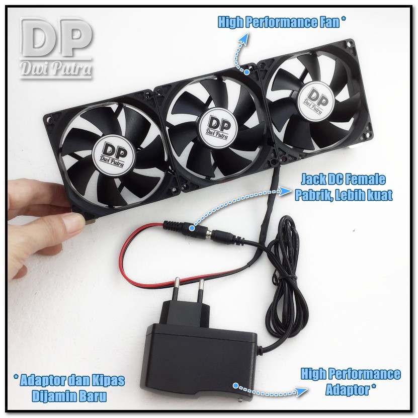 KIPAS AQUARIUM ( 8 CM ) BLACK FULLSET // HIGHSPEED RPM //AQUASCAPE PENDINGIN COOLING COOLER FAN