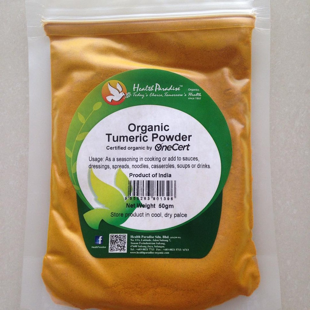 Jual Health Paradise Organic Turmeric Kunyit Powder 50 Gr Shopee Indonesia 2211