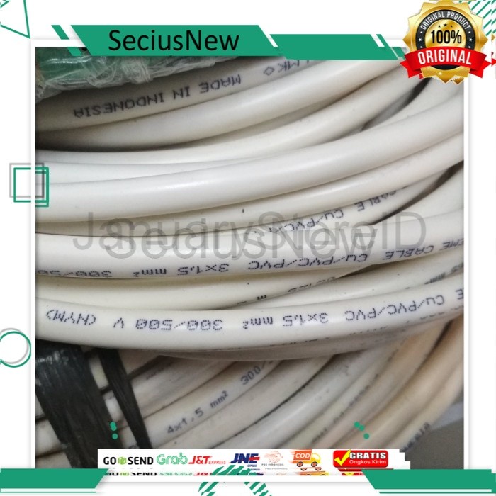 KABEL TUNGGAL NYM 3X1,5MM 3X1,5 MM SUPREME ECERAN METERAN