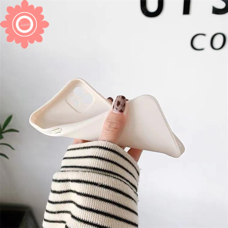 Straight Cube Case Vivo Y12 Y17 Y15 Y11 Y12i Y12S Y50 Y30 Y30i Y20 Y20i Y20S Solid Color Simple Soft TPU Phone Cover