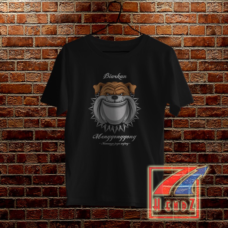 Kaos Biarkan Anjing Menggonggong Kaos Lucu Shopee Indonesia