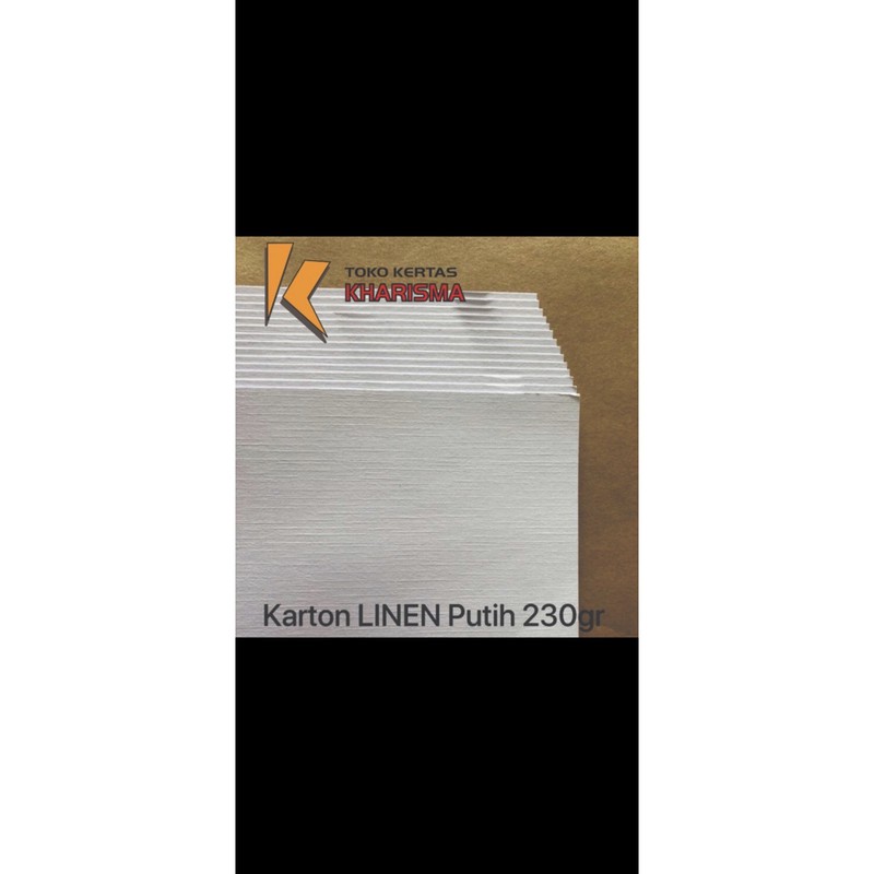 

Karton LINEN Putih 230 gr