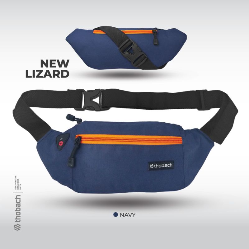 THOBACH - WAIST BAG LIZARD TAS PINGGANG PRIA WANITA AJUSTABLE TRENDI MULTIFUNGSI