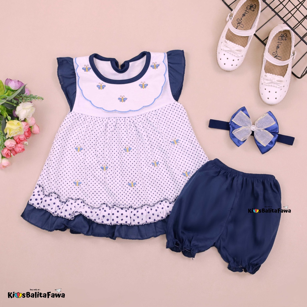 [FREE BANDANA] Setelan Baby Berry 0-12 Bulan / Baju Baby Perempuan Celana Pop New Born Set Tidur Perempuan Lengan Babycinnamon