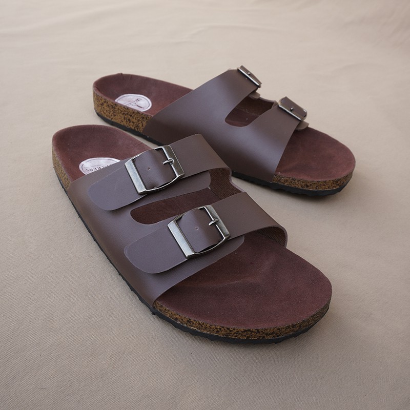 COD Sandal Casual Pria Walkers Gepser 2 Coklat Sendal Slide Puyuh Kasual Slop Santai Terlaris