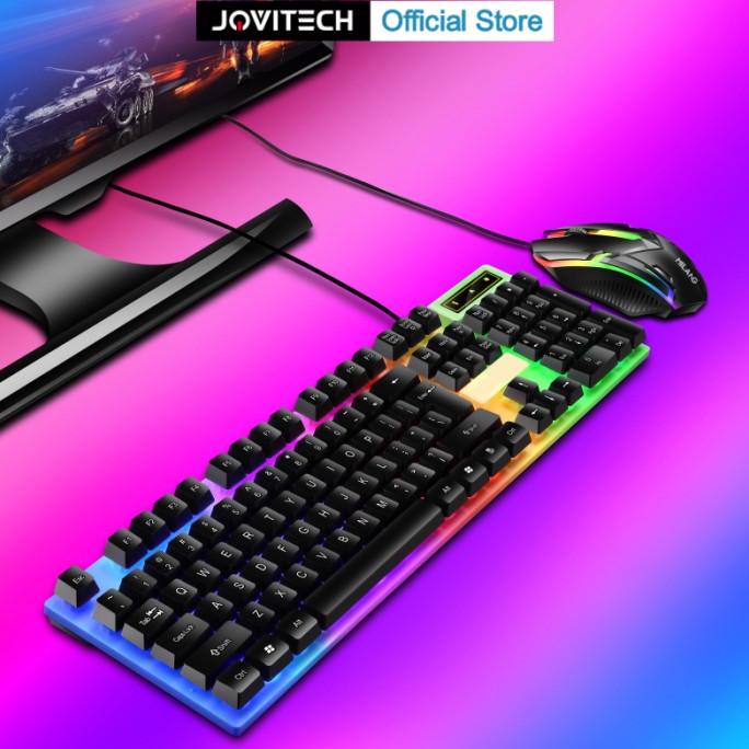 Jovitech Keyboard Mouse LED Keyboard PC Komputer LDKAI832 Gaming-G14 Termurah