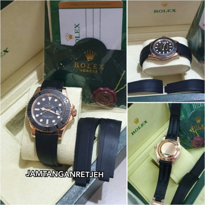 JAM TANGAN PRIA ROLEX YATCHMASTER AUTOMATIC MESIN SWISS