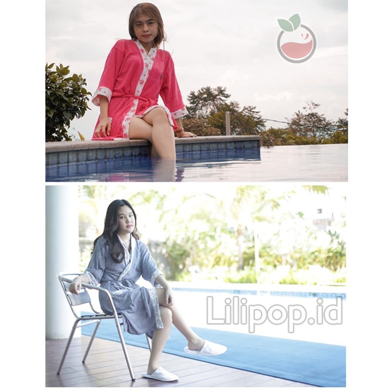 Lilipop Baju Handuk Kimono Wanita Dewasa Original Murah All size