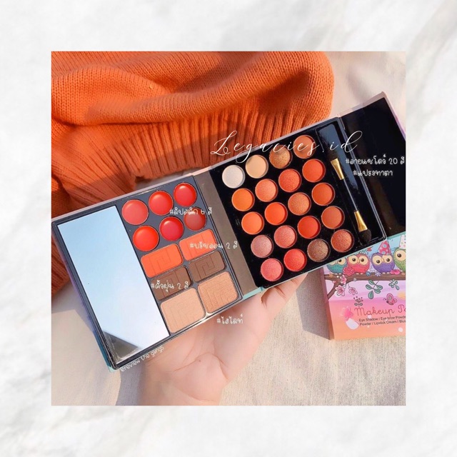 EYE SHADOW TERMURAH MAKE UP PALETTE FACE PALETTE OWL SERIES EYESHADOW THAILAND HIGLIGHTER