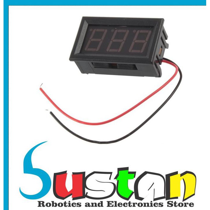 Red Dc 4.0-30V Led Panel Digital Display Voltage Meter Voltmeter Bust4N7 Dijamin